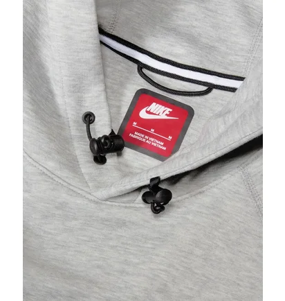 Худі чоловіче Nike Sportswear Tech Fleece Pullover Hoodie Grey FB8016-063