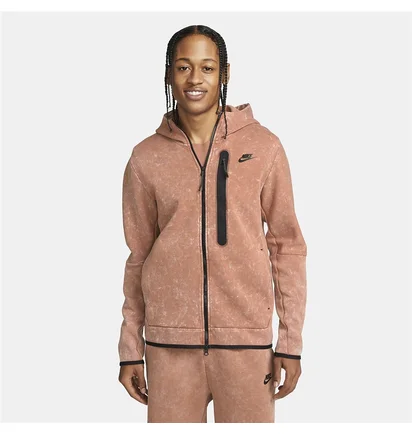 Толстовка чоловіча Nike Sportswear Tech Fleece Brown Dm6515-215