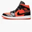 Кроссовки женские Air Jordan Wmns 1 Mid Black/Orange BQ6472-600