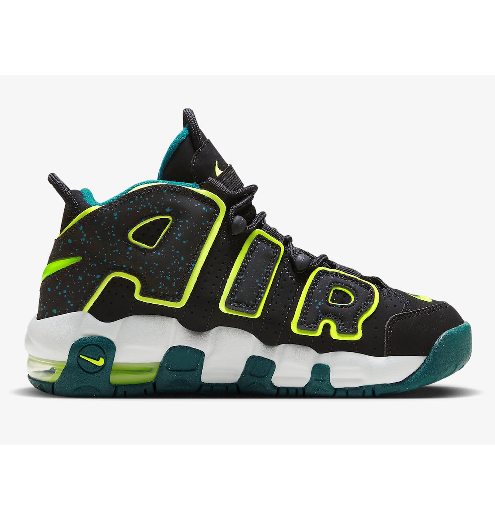 ᐉ Кросівки дитячі Nike Air More Uptempo Geode Teal Gs Black