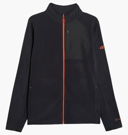 Кофта чоловіча 4F Polartec Regular With Stand-Up Collar Black 4FWAW25TFLEM333-020S