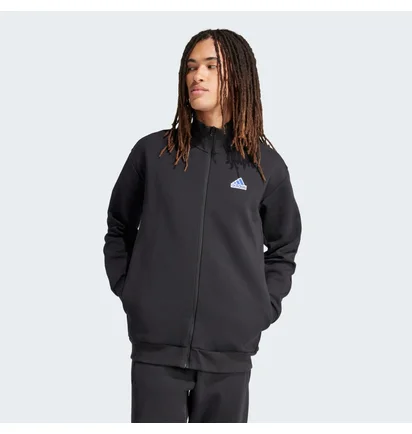 Олимпийка мужская Adidas Future Icons Badge Of Sport Track Jacket Black IS3231