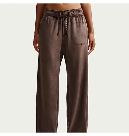 Штаны женские Nike Sportswear High-Waisted Wide-Leg Brown IQ0681-237