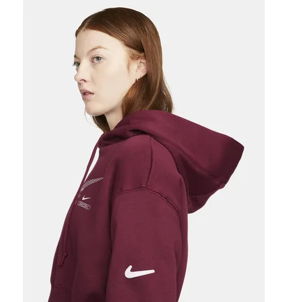Худі жіноче Nike Swsh Flc Po Bordo Dr5613-638