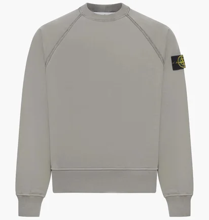 Свитшот мужской Stone Island Brushed Organic Cotton Fleece Grey K2S156100022S0A20-V006B