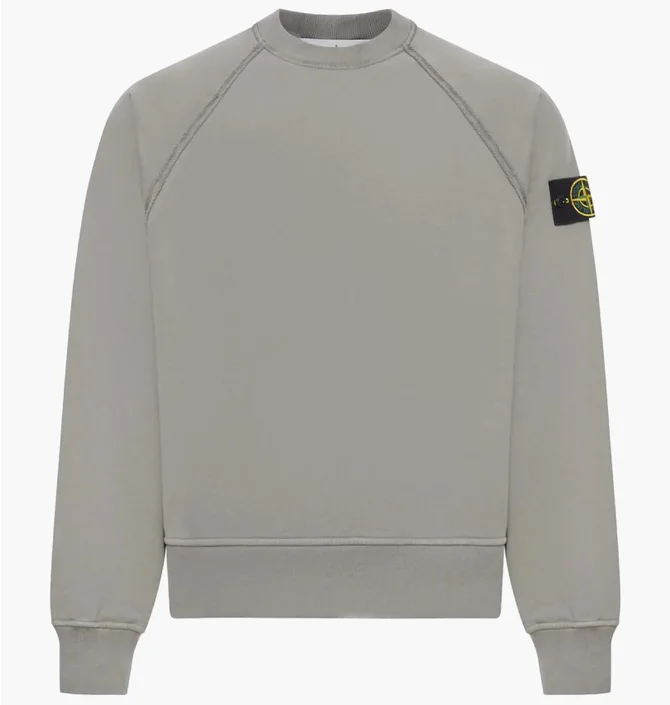 Свитшот мужской Stone Island Brushed Organic Cotton Fleece Grey K2S156100022S0A20-V006B