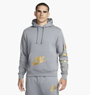 Худи мужское Nike Sportswear Standard Issue Grey FJ0552-065