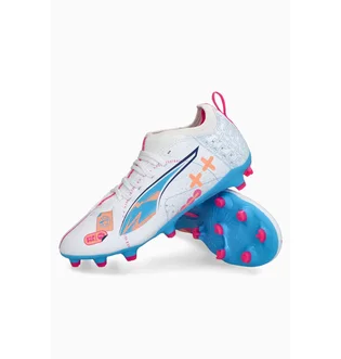 Бутсы детские Puma Ultra 5 Match Vol Up White 108065-01