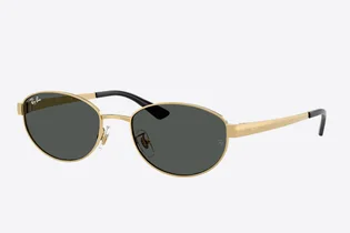 Солнцезащитные очки Ray-Ban Gold/Grey RB-3774D-001-87-55