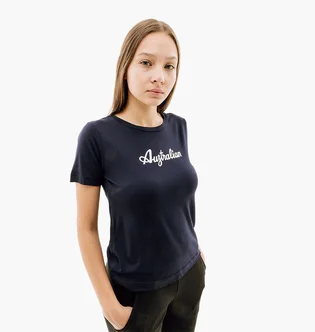 Футболка женская AUSTRALIAN Cotton Tee Holographic Logo Blue LSDTS0030-200