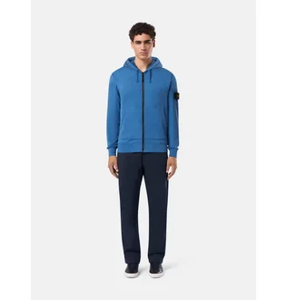 Толстовка мужская Stone Island Compass-Badge Zip-Up Blue 811564251-V0024