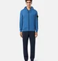 Толстовка мужская Stone Island Compass-Badge Zip-Up Blue 811564251-V0024