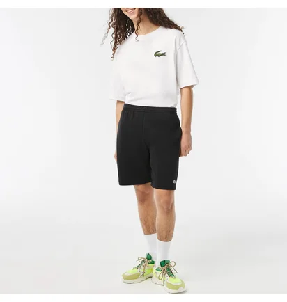 Шорты мужские Lacoste Non Brushed Fleece Black GH9627-51-031