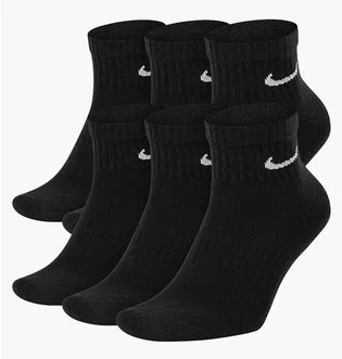 Носки унисекс Nike U Nk Everyday Cush Ankl Black (6 пар) SX7669-010