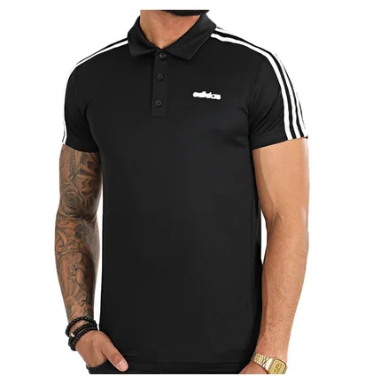Поло мужское Adidas D2M 3S Po Black Fl0321