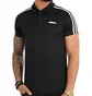 Поло мужское Adidas D2M 3S Po Black Fl0321