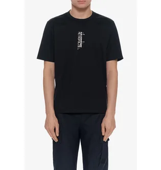 Футболка мужская C.P. Company Metropolis Series Vertical Logo Black 19CLTS057A-006370W-999