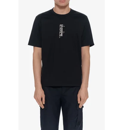 Футболка мужская C.P. Company Metropolis Series Vertical Logo Black 19CLTS057A-006370W-999