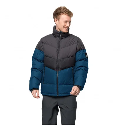 Пуховик чоловічий Jack Wolfskin 365 Fearless Down Puffer Black/Blue 1206421-1134