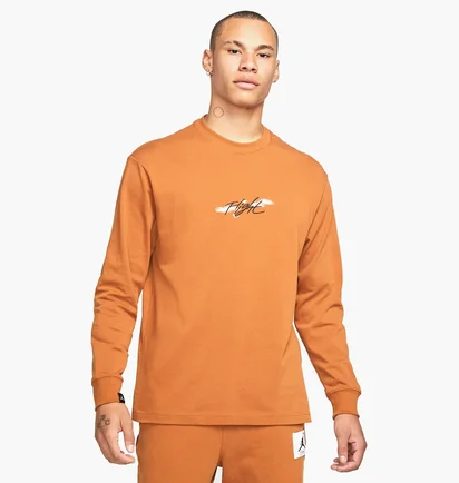Лонгслив мужской Air Jordan Mens 85 Long-Sleeve T-Shirt Orange DH8962-241