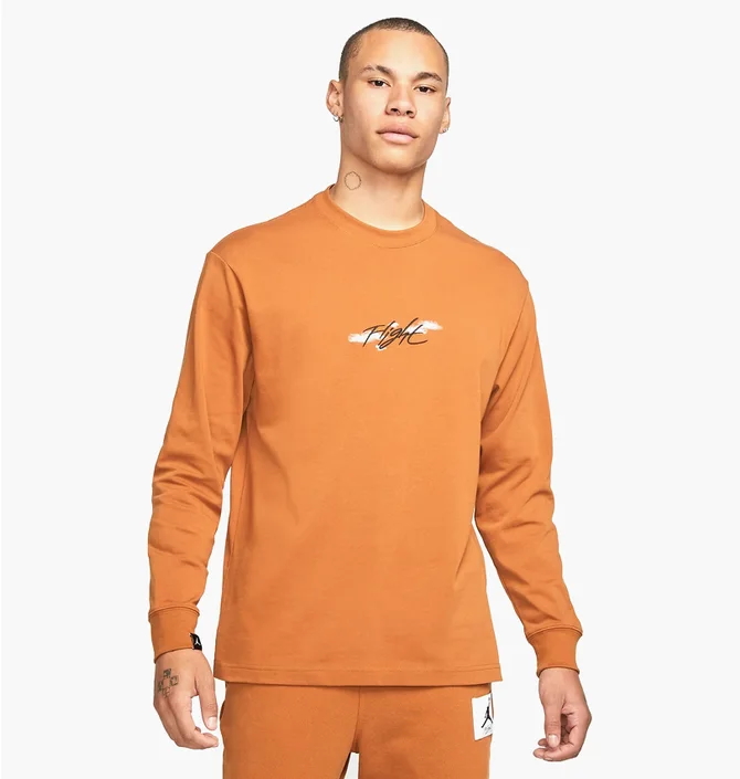 Лонгслив мужской Air Jordan Mens 85 Long-Sleeve T-Shirt Orange DH8962-241