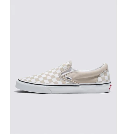 Кеды унисекс Vans Checkerboard Classic Slip-On Shoe Beige/White VN0A7Q5DBLL