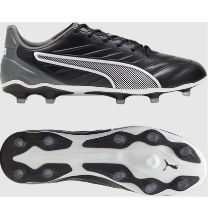 Бутсы мужские Puma King Pro Fg/Ag Black/Grey 107862-01