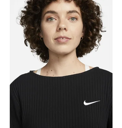Лонгслив женский Nike W Nsw Rib Jrsy Ls Top Black DV7866-010