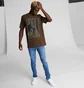 Футболка мужская Puma Outside The Box Logo Tee Brown 674615-62