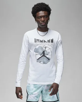 Лонгслів чоловічий Air Jordan T-Shirt Sport White FD7004-100