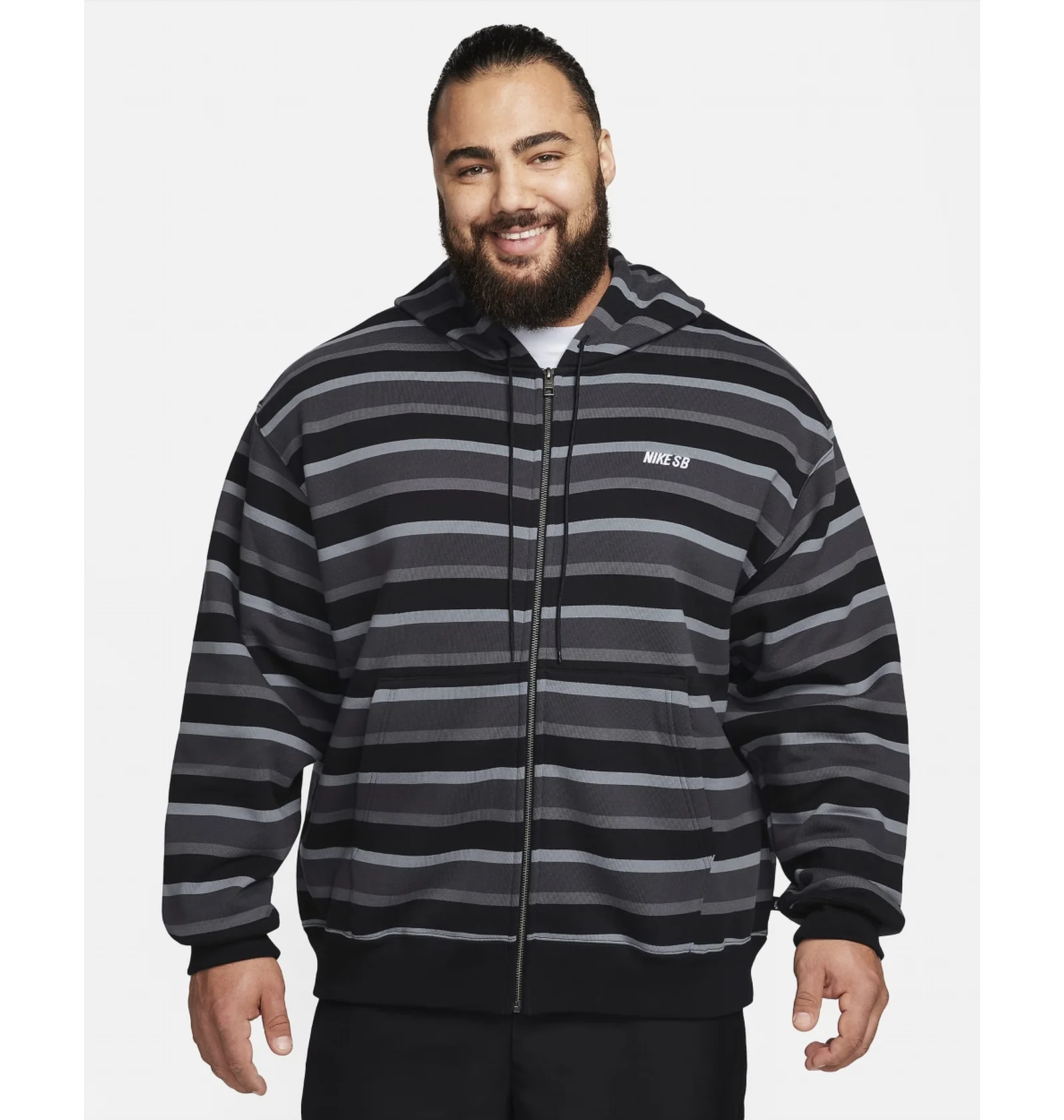 ᐉ Толстовка унисекс Nike Sb Full-Zip Fleece Skate Hoodie Grey