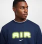Свитшот мужской Nike Air Fleece Crew-Neck Blue HM0177-410