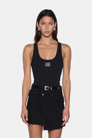 Майка жіноча Ksubi Stacked Origin Tank Black WPS24TA006