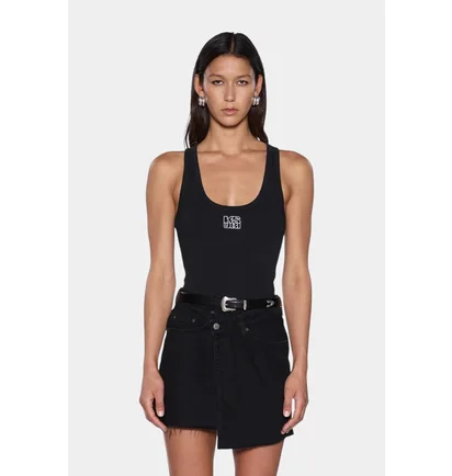 Майка жіноча Ksubi Stacked Origin Tank Black WPS24TA006