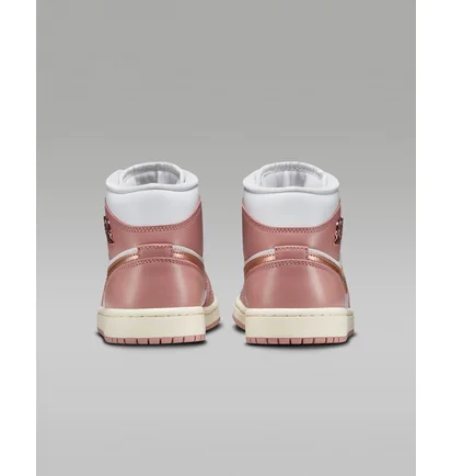 Кроссовки женские Air Jordan 1 Mid Se Shoes White/Pink FB9892-670