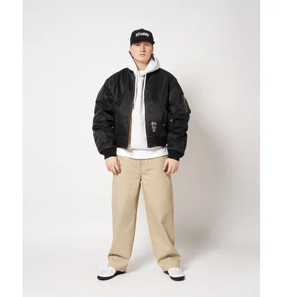 Куртка мужская Stussy Built Reversible Bomber Jacket Black 115743-0001