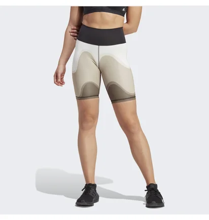 Шорты женские Adidas X Marimekko Optime Training Bike Short Tights Beige HR8181
