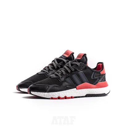 Кроссовки мужские Adidas Nite Jogger Core Black Cloud White Hi-Res Red Eg6750