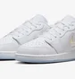 Кросівки дитячі Air Jordan 1 Low White Ice Blue Glitter Swoosh White FQ9112-100