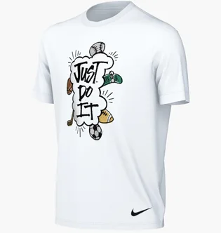 Футболка детская Nike Dri-Fit Just Do It Multi Sport Tee White DX9534-100