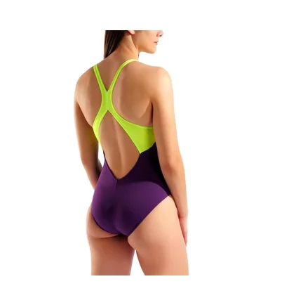 Купальник женский Arena Clear Lines Swimsuit V Back Lb Violet 010255-960