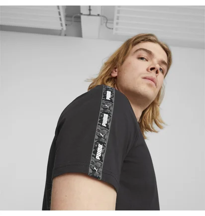 Футболка мужская Puma Essential Tape Camo Tee Black 675945-01
