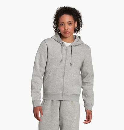 Толстовка женская Adidas All Szn Fleece Full-Zip Hoodie Grey Hj8010
