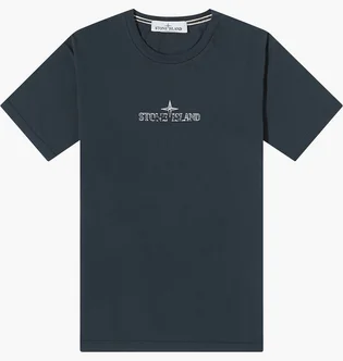 Футболка мужская Stone Island Stamp Centre Logo T-Shirt Blue 79152NS81-V0020