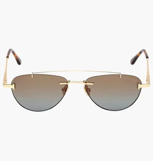 Солнцезащитные очки женские TOM FORD Brown/Gold FT1356-30F-55