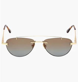 Солнцезащитные очки женские TOM FORD Brown/Gold FT1356-30F-55