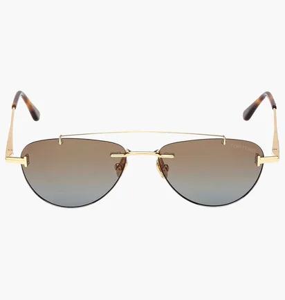 Солнцезащитные очки женские TOM FORD Brown/Gold FT1356-30F-55