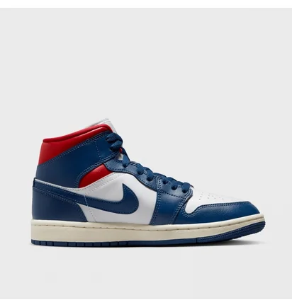 Кроссовки женские Air Jordan 1 Mid Blue/White BQ6472-146