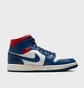 Кроссовки женские Air Jordan 1 Mid Blue/White BQ6472-146