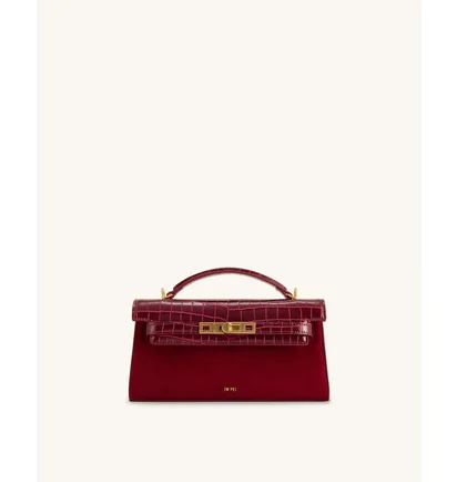 Сумка жіноча JW PEI Noor Faux Suede Top Handle Bag Bordo BB2025BG121869JWP